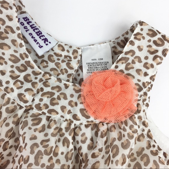 NWOT Blueberi Boulevard Animal Print Dress - 12m - Picture 4 of 7